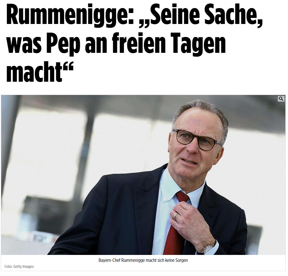 Bayern Chef Karl-Heinz Rummenigge Freimaurer Krawattengriff