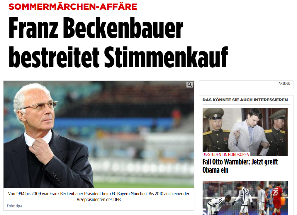 Franz Beckenbauer Freimaurer Krawattengriff
